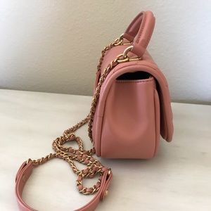 CHANEL Bags - Chanel nude pink chevron crossbody bag CHANEL Bags - Chanel nude pink chevron crossbody bag